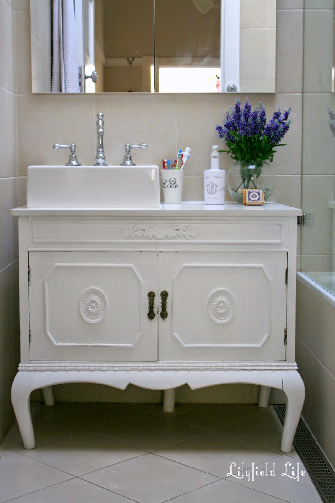 Vintage bathroom cupboard deals